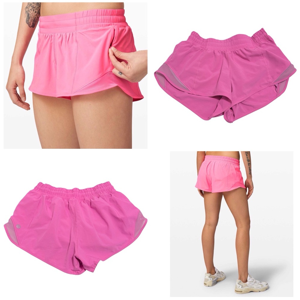 Lululemon Hotty Hot Short II *2.5" in Dark Prism Pink Size 4 Regular
